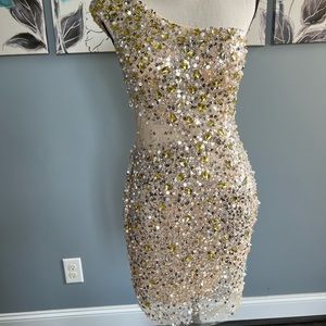 Mac Duggal prom dress- beaded